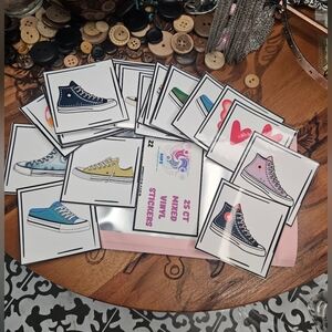 25 Count Mixed Vinyl Stickers Handmade